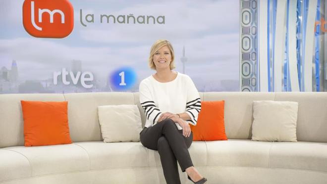 María Casado en el plató de «La mañana» de TVE