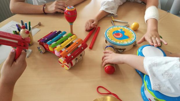 Foto de una de las sesiones de «Música para ángeles»