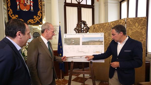 Presentación de la pasarela sobre el río Guadalhorce