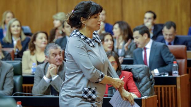 La portavoz de Adelante Andalucía, Teresa Rodríguez