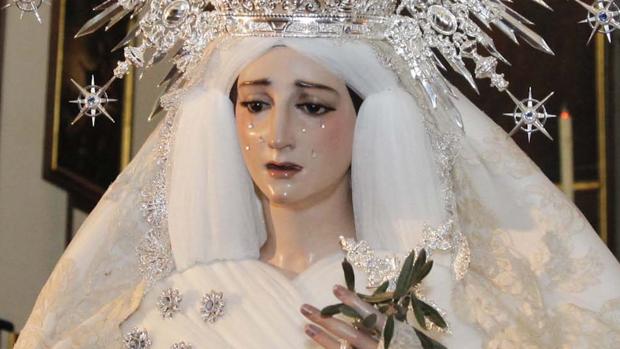 María Santísima de la Paz y Esperanza de Córdoba, en la iglesia conventual del Santo Ángel