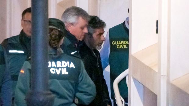 Bernardo Montoya en los juzgados de Valverde tras su detención