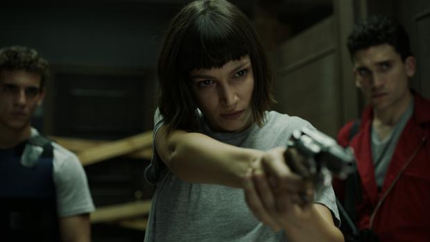 Úrsula Corberó, en una escena de «La casa de papel»