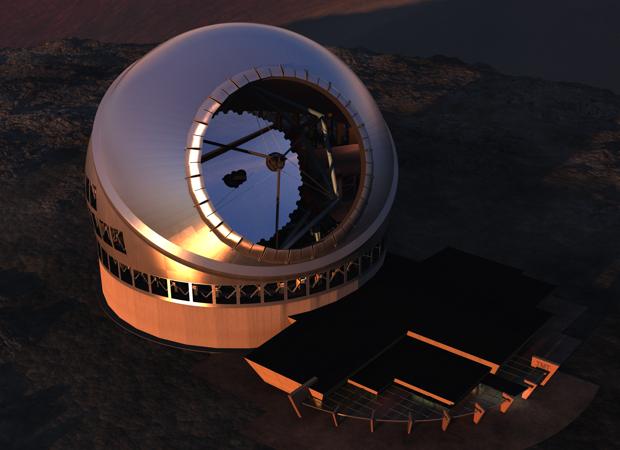 La construcción del TMT, en la imagen, aún debe ser aprobada por varios organismos hawaianos