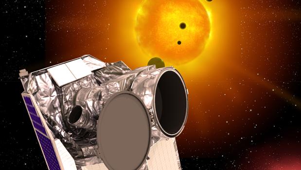 Representación del satélite Cheops. Medirá el tamaño de los exoplanetas por medio del método de los tránsitos