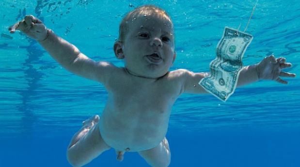 «Nevermind», portada del segundo album del mítico grupo Nirvana