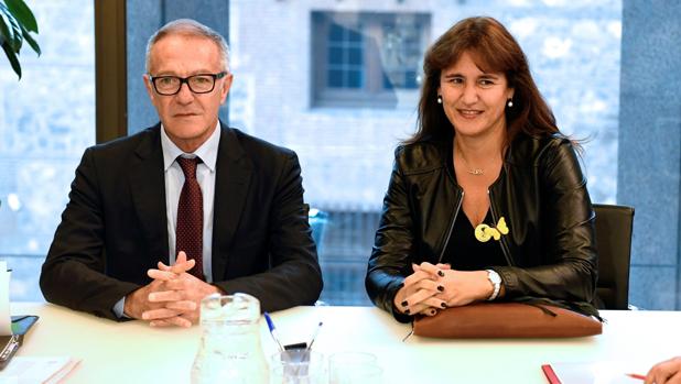 El ministro José Guirao y la consejera Laura Borrás