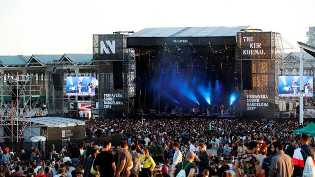 Ambiente en uno de los escenarios del Primavera Sound