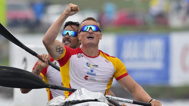Marccus Cooper Walz y Rodrigo Germade, con el oro de K2 500
