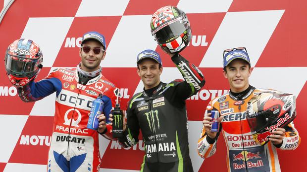 Petrucci, Zarco y Márquez, primera línea en Japón