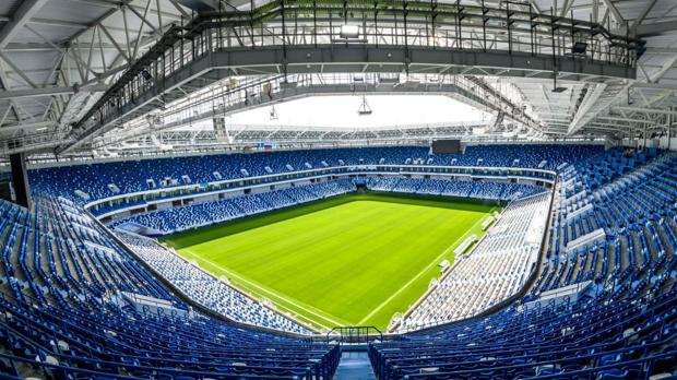 Interior del estadio de Kaliningrado, sede del Mundial de Rusia 2018