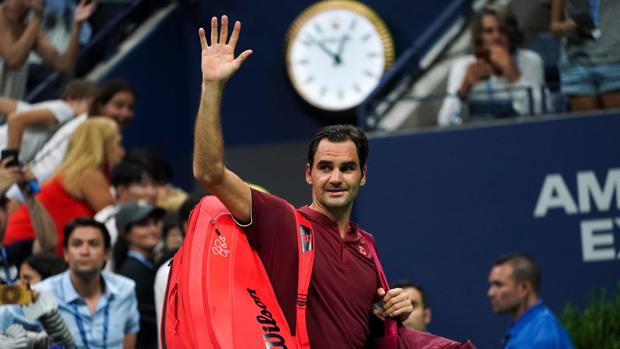 Roger Federer, durante el US Open del año pasado