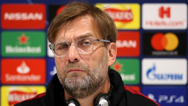 Jürgen Klopp, durante la rueda de prensa previa al partido de vuelta frente al Barcelona