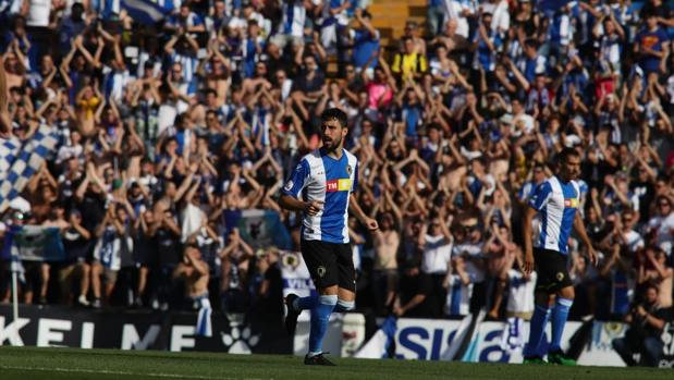 Estadio Rico Pérez de Alicante en un partido del Hércules