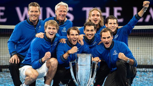 Los componentes de la selección europea de la Laver Cup