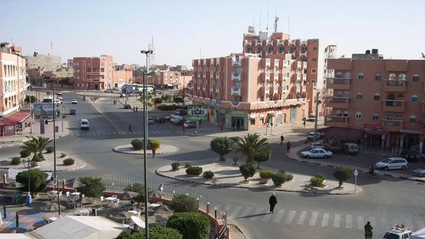Plaza de Dcheira, en El Aaiún