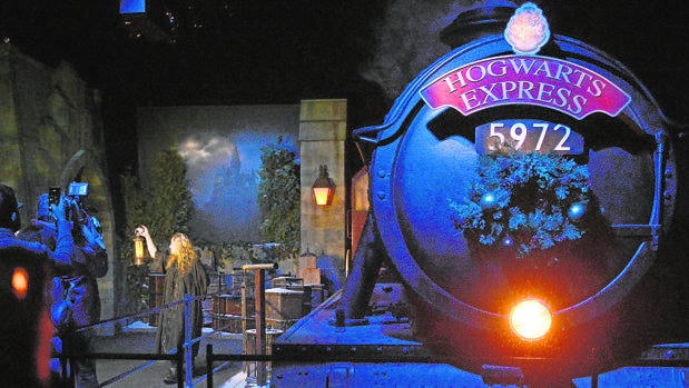 Imagen del expreso de Hogwarts en Harry Potter: The Exhibition