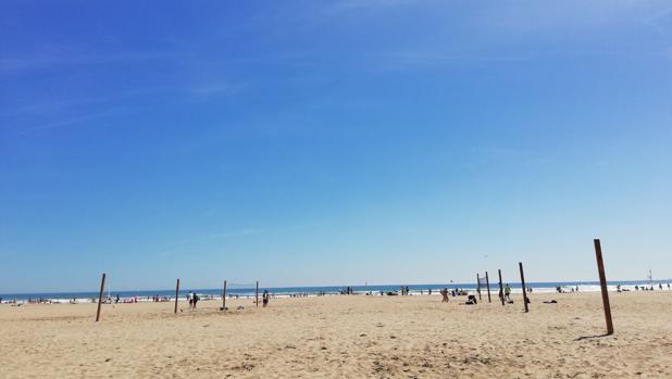 Imagen tomada en la playa de la Malvarrosa de Valencia