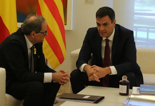 Sánchez y Torra en La Moncloa