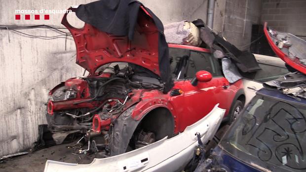Una de los coches sustraídos