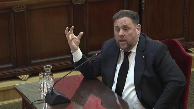 Oriol Junqueras, ayer en el Supremo