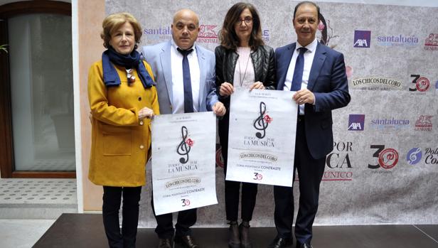 Isabel Sánchez, Juan Carlos Palencia, Ana Gómez y Luis García Ochoa