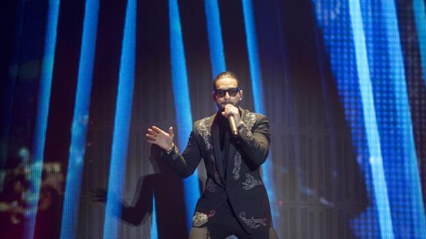Maluma, durante una actuación en Sevilla