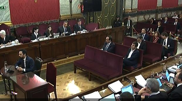 Décima jornada del juicio del procés en el Tribunal Supremo