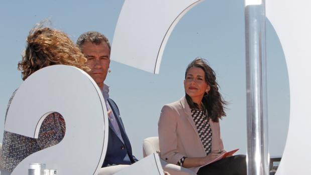 Toni Cantó e Inés Arrimadas, en el acto de Ciudadanos de hoy en Alicante