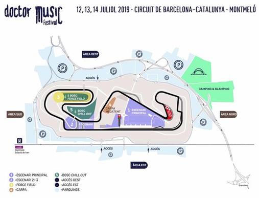 Plano del nuevo recinto del festival