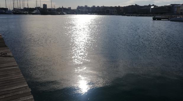 Imagen tomada en la Marina de Valencia