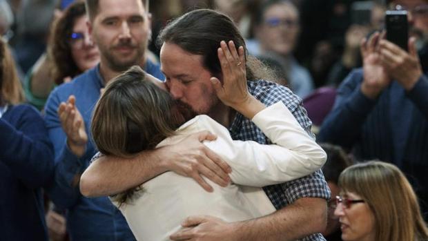 Pablo Iglesias en un mítin en Galicia en las pasadas generales