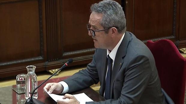 Joaquim Forn durante el juicio del «procés»