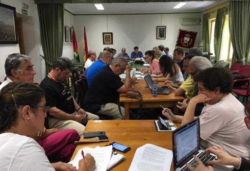 Sesión constituyente de la Coordinadora de la España Vaciada, que tuvo lugar el pasado fin de semana en la sede de la Casa de Soria en Madrid