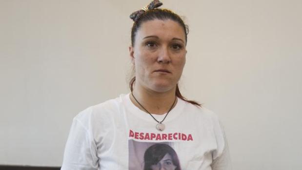 Isabel Movilla, madre de Caroline del Valle, el Día de los Desaparecidos