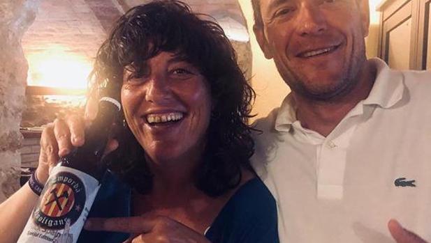 Teresa Jordà, con la polémica cerveza