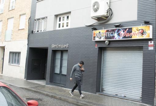 Exterior de la discoteca, en la calle de San Enrique