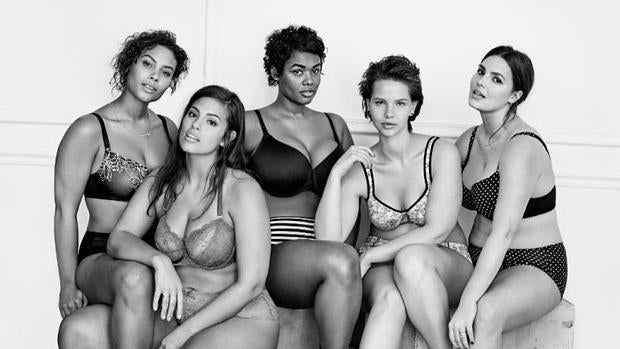 Modelos curvy bajo el tema #imnoangel (no soy un ángel)