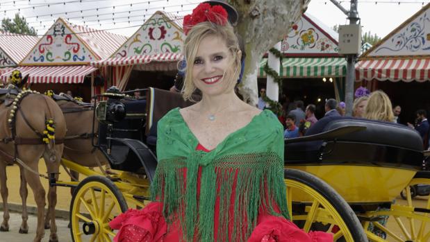 Eugenia Martínez de Irujo en la Feria de Sevilla