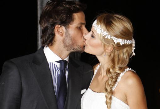 Los novios el día de su boda