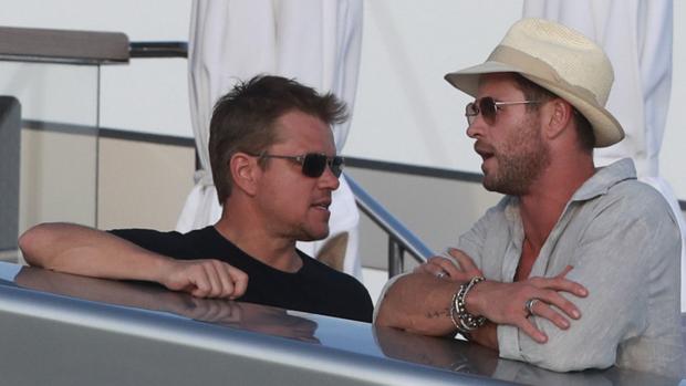 Matt Damon y Chris Hemsworth