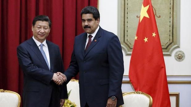 El presidente chino, Xi Jinping, con Nicolás Maduro durante una visita a Caracas en 2014