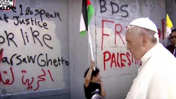 El Papa Francisco, durante su visita a Palestina