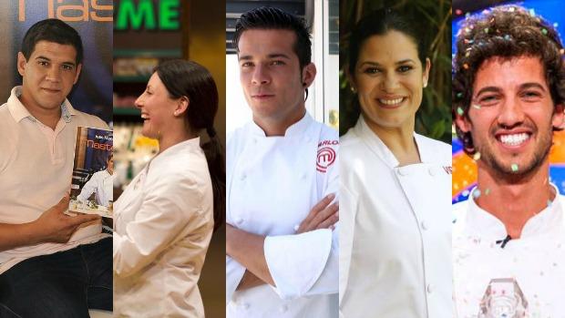 Ganadores de las cinco ediciones de la versión con anónimos de «Masterchef», programa de La 1 de Televisión Española