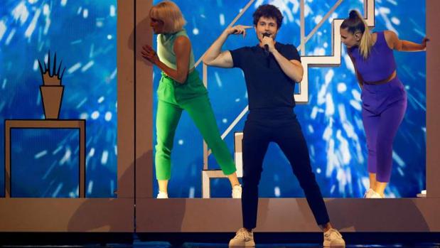 Miki durante el segundo ensayo del Festival de Eurovisión 2019