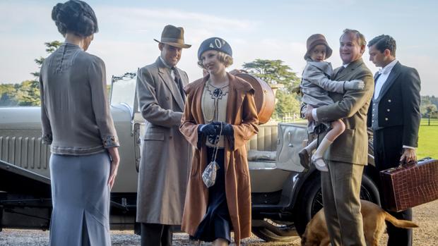 Escena del filme de Downton Abbey