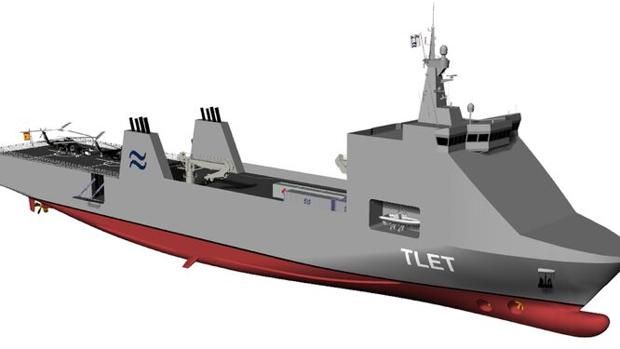 Buque de transporte militar diseñado por Navantia