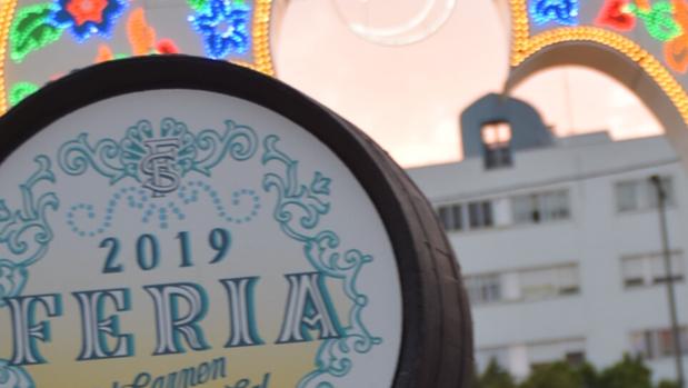 Imagen de la entrada de la feria del Carmen y de la Sal.