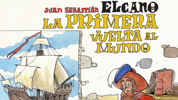 Portada del cómic sobre la primera vuelta al mundo de Juan Sebastián Elcano