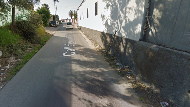Callejón en el que se ha producido el accidente.